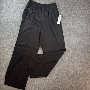 NEW Stateside Womens Viscose Pull On Trouser Made In USA Wide Flowy Satin Pant M